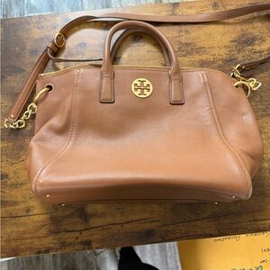 Tory Burch Brown Leather Satchel